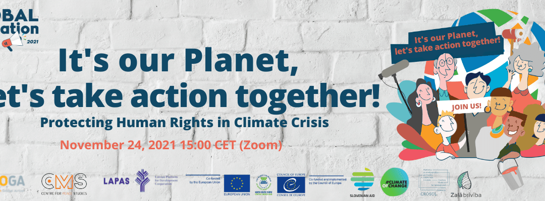 To je naš planet, ukrepajmo skupaj! Varovanje človekovih pravic v času podnebne krize