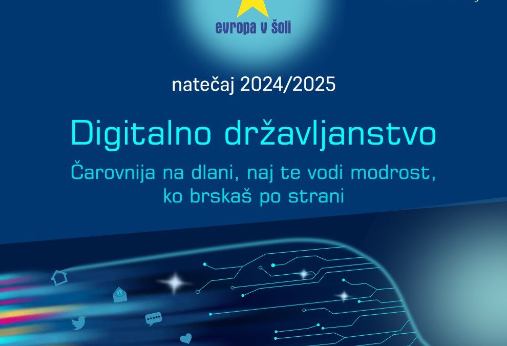 Nova publikacija ob natečaju Evropa v šoli 2024/2025: Digitalno državljanstvo